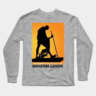 Mahatma Gandhi Father of the Nation Long Sleeve T-Shirt